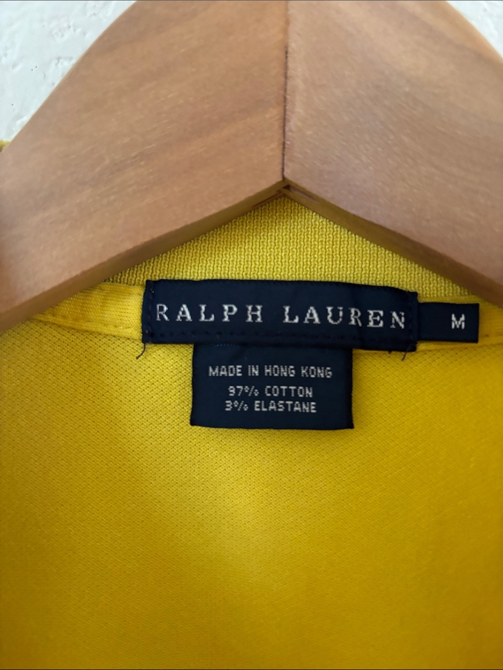 Ralph Lauren Yellow Polo Shirt with Green Pony - Picture 2 of 2